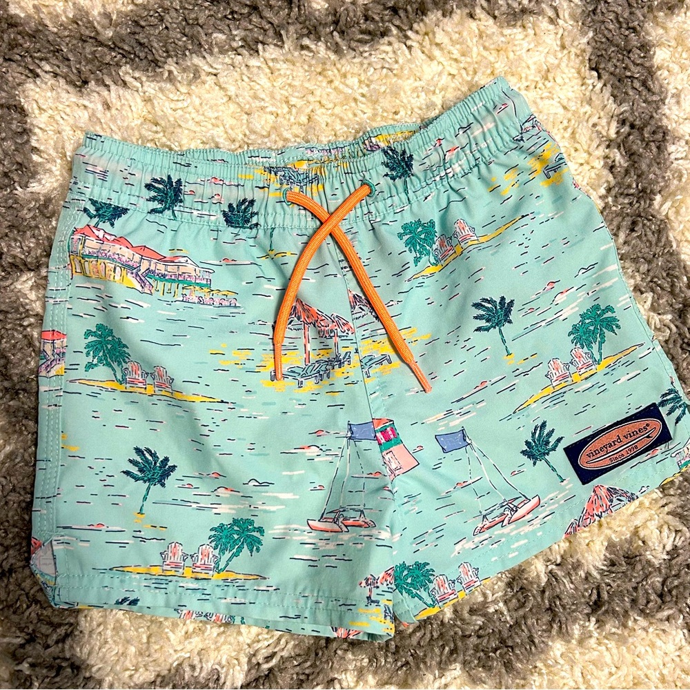 Vineyard Vines Boys 4T Printed Swim Trunks